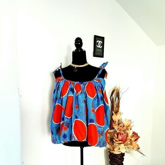 Woman King African print top - Picture 4 of 6